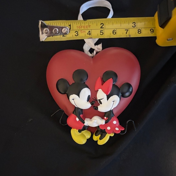 Disney Mickey & Minnie Red Heart Love Christmas Ornament - Picture 5 of 7